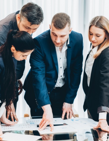 Business meeting in a Dubai office