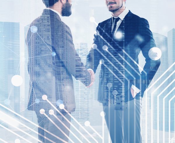 Business consultants collaborating on a project